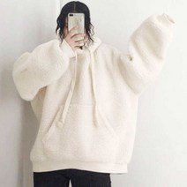 연말 모임 캐주얼 후드티 양털 기모 티셔츠 패션 코디 데일리캐주얼 오버핏 캐쥬얼 보세 후드티 여자