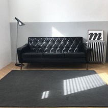 피그먼트 면러그 사계절용 거실 서재 카페트 논슬립, 아이보리_60x240cm