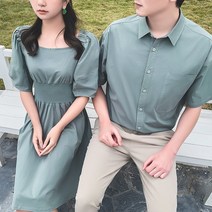 커플 시밀러룩 제주도 신혼 여행 여름 커플룩 패밀리 가족티 의 드레스 트렌드 30