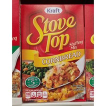 Kraft 크래프트 Stove Top Stuffing Mix Cornbread 6oz(170g) 콘 브레드 X 4팩, 1세트