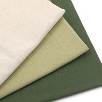 마미쏘잉/ 자수용 고밀도린넨원단 11수-내츄럴 올리브 다크그린/ 프랑스자수 린넨원단/ 자수수업 공방재료, 내츄럴