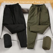 십전십미 패딩 팬츠 여자 도톰한 오리털 보온 캐주얼 겨울 바지