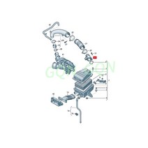 공기 질량 유량계 Au di a4 l q3 2.0 t 센서 압력, 한개옵션0