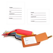 골프가방 이름표 가죽 네임택