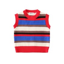 모녀커플룩 가을 스트라이프 니트 조끼 화이트 셔츠 코디 모녀-모자 패밀리룩 휴일나들이의상