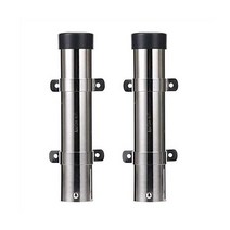Amarine Made Pair of Boat Marine Fishing 스테인리스 스틸 사이드 마운트 로드 홀더 브래킷 포함 7743S