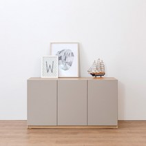 보루네오하우스 엘리브 월플렉스 1200 TV 다용도 수납장 bk098, 그레이