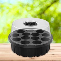 Seed Starter Tray Greenhouse Grow Mini Propagator for, 02 Black