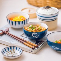 감성 도자기 밥그릇-밥공기 국그릇 일본 가정식, 감성밥그릇B, 1개