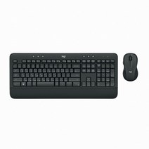 로지텍 MK545 무선 키보드 마우스세트 mk545어드밴스 데스크탑 세트 무선키보드 /정품 한글자판, 블랙