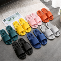 리빙앤웍스 프리미엄 미끄럼방지 욕실화 실내화 욕실슬리퍼 논슬립 (1+1), 블랙(남성), 블랙(남성)