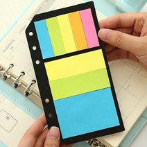 와우샵 DIY 6공 다이어리 속지 A6 A5, 다이어리 포스트잇