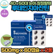 40대 눈이 침침할때 눈물이 자주 날때 8중 복합기능성 루테인지아잔틴 눈건강 영양제 60캡슐 X 2통 4개월분 프리미엄 부원료 함유