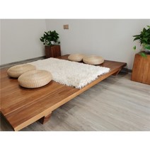 실내평상 방부 데크 나무 거실 접이식평상 야외, 목재 두께 5cm-정방형