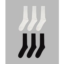 ILOGONGCHIL [6PACK] 1507 클래식 트라우져 삭스 _ 화이트/블랙 CLASSIC TROUSER SOCKS_ WHITE/BLACK