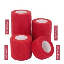 의료 병원 1Pcs 방수 의료 자기 접착제 붕대 근육 테이프 손가락 관절 랩 응급 키트 애완 동물 탄력 2.5-10