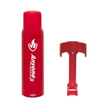 오늘출발 / 애니원 119 스프레이 강화액 소화기 패키지 거치대포함 / 소화약제 390g 450g 505g / 휴대용 가정용 차량용소화기, 중 (레드450g)