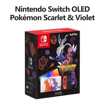 닌텐도스위치프로콘 닌텐도 스위치 OLED 포켓몬 스칼렛과 바이올렛 에디션 한정된 컬러 게임 콘솔 7 인치 스크린 TV 탁상용 팜 모드, [01] OLED Pokemon, [03] 256GB SD Card