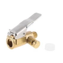 휴대용 타이어 공기주입기 컴프레셔 척 잠금 노즐 가 나사 차량용 스마트 콤프레샤 자동차 바이크 오토바이 자전거 보트 공 펌프 공기압 충전기 주입기, 없음