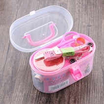 socean 바늘&실 끼우개&옷핀&가위&골무&단추&줄자 바늘질함 반짇고리함 손박음질 세트 needle helper 바늘끼우기 실꿰
