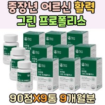 중장년 어르신 활력 있는 에너지 그린 프로폴리스 Flavonoid 스트레스 직장상사 추천 유기농원료 27종 바카리스꽃 치커리 미강 추출 분말 아사이베리 GREENPROPOLIS 여성 남성 입안헐엇을때