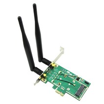 미니 Pci 익스프레스 데스크탑 Pcie 어댑터 카드 무선 네트워크 와이파이 블루투스 호환 컨버터 2 안테나, 01 CHINA