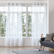 모던하우스 윈디 시어 커튼 아일렛 화이트 140x240 2개세트 BL3122030