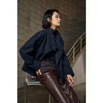 [런칭가 79000원] J by 20FW 울블렌드 투웨이 하프 체크재킷