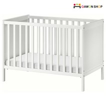 이케아 SUNDVIK 아기침대 프레임 (60x120cm)/신생아침대/원목아기침대, 60x120cm