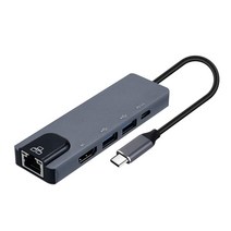 YH HP 스펙터/엔비 x360 C타입 멀티 도킹 허브, 그레이, FW838