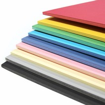 [동화오피스] 양면 칼라 폼보드 60x90cm 5T 5장 / 칼라우드락, 빨강