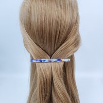 프랑스핀 호피 마블 뉴슬림 10 cm 빼빼로 헤어 자동핀