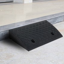 키알리 계단 문턱 경사대 장애인 경사로 경사판 도어턱받침 휠체어 진입판 주차장 슬로프 블랙, 사이즈, 1개