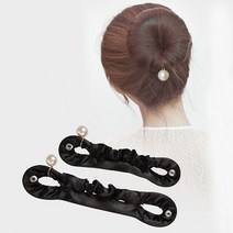 피케이몰 진주 포인트 간편 올림머리 만들기 헤어밴드 똥머리 고정 당고밴드, 소형, 3개