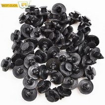 차량용 악세사리 50pcs 8mm 자동차 자동 패스너 범퍼 펜더 진흙 플랩 흙받이 플라스틱 리벳 고정 클립 커버 렉서스