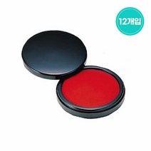 특수 사무용 업무용 모루도 스펀지 도장 인주 12개 매표인주 고, NO75[6090122D]