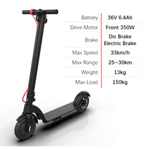 eu 있음 grundig x7 전기 스케이트 보드 스쿠터 자전거 접이식 kick 스쿠터 36v 6.4ah panasonic battery escooter, 하얀색