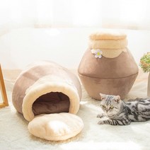 포시즌 고양이 숨숨집 꿀단지 하우스, 라이트브라운