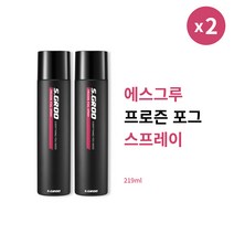 [본사정품] 1+1 에스그루 프로즌 포그 스프레이 219ml 2개 세트 깔끔한 셋팅력 헤어스프레이 왁스, 219ml × 2개