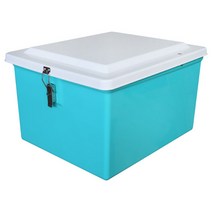 대성 강화플라스틱 사각6번 투톤 민트/백색 배달통 높이 38cm 국산, 투톤 민트+백색