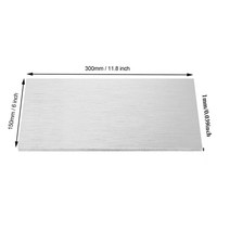 마그네슘보드 판넬 패널 1pcs 99.9% 마그네슘 합금 시트 Mg 플레이트 플랫 전기 도금 Anodes 실험 양극 CNC, 14 1x200x200mm