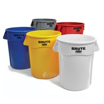 벤티드 브루트 컨테이너 75L 대용량 쓰레기통 대형휴지통 튼튼한 분리수거함, 벤티드 브루토 컨테이너 75L (진녹색)