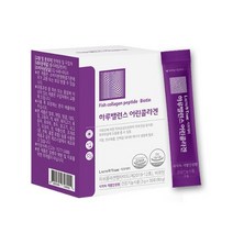 락토테미 하루밸런스 어린콜라겐 식약처 개별인정형원료 피쉬콜라겐펩타이드 3270mg 비오틴 상큼한 자몽맛 스틱형 분말 30포 (15일분), 1