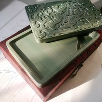 고급벼루 먹갈기 서예도구 용품 동양화 단계석 원석, 17x11x4cm