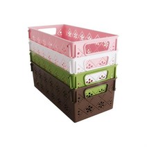 책장바구니 콘티박스 수건보관함 책바구니 팬트리 3호, 1