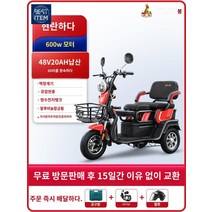 전동 장애인전동스쿠터 스쿠터 삼륜오토바이 전동차, 【샤이닝+600w 모터】+48V20Ah 납축전지+피닉스, 48V