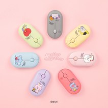 2021 NEW BT21 리틀버디 베이비 캐릭터 무선 마우스 소리안나는 치미 타타 슈키 쿠키 코야 알제이 망 무소음 저소음 마우스, 알제이(RJ)
