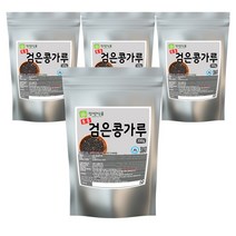 [장명식품] 국산 검은콩가루 서리태 콩물 검은콩 분말, 300g, 4개