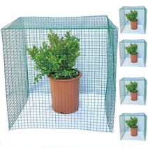 HEIDI & OLAV 3팩 50.8cm(20인치) 및 3팩 35.6cm(14인치) 닭 와이어 클로슈 식물용 다람쥐 방지 금속 식물 커버 케이지 정원 동물 보호 금속 식물 케이지, Green Square 28 x 28