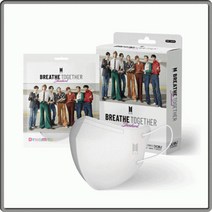 BTS방탄소년단 마스크 브리드 투게더 스탠다드 컬러 새부리형 +N95 도부 대형 (10매+10 일회용, 오렌지(10매)+(N95)대형10매